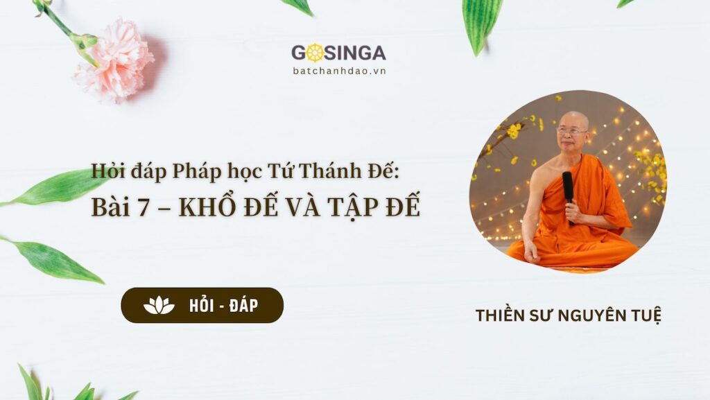 Hỏi đáp Pháp học Tứ Thánh Đế: Bài 7 – KHỔ ĐẾ VÀ TẬP ĐẾ