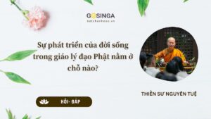 Sự phát triển của đời sống trong giáo lý đạo Phật nằm ở chỗ nào?
